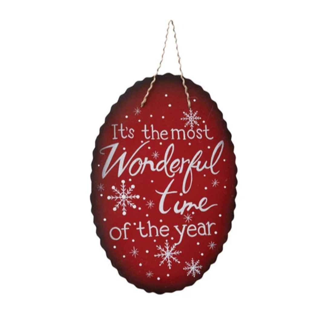 Most Wonderful Time Year Wall Hanger