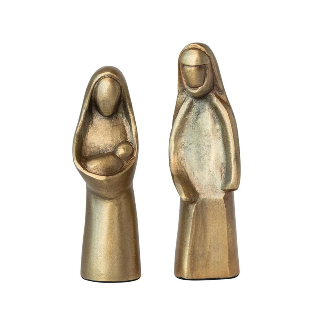 Minimalistic Golden Holy Family