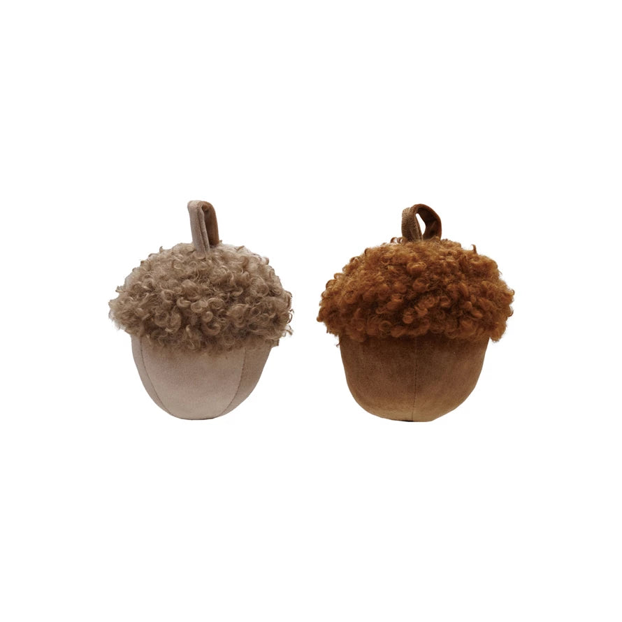 Velvet Sherpa Plush Acorn