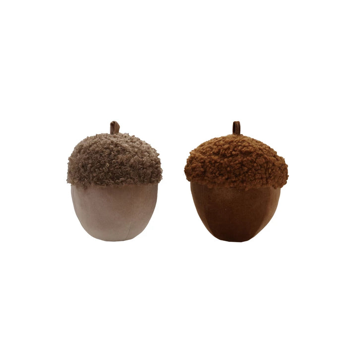 Velvet Sherpa Plush Acorn