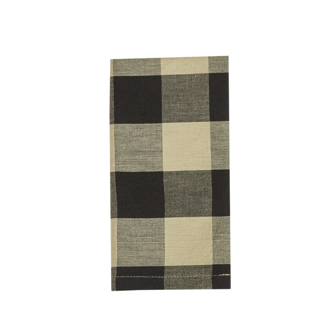 Wicklow Check Black & Tan Napkin