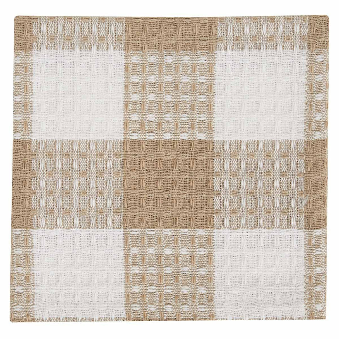 Wicklow Check Natural Dishcloth