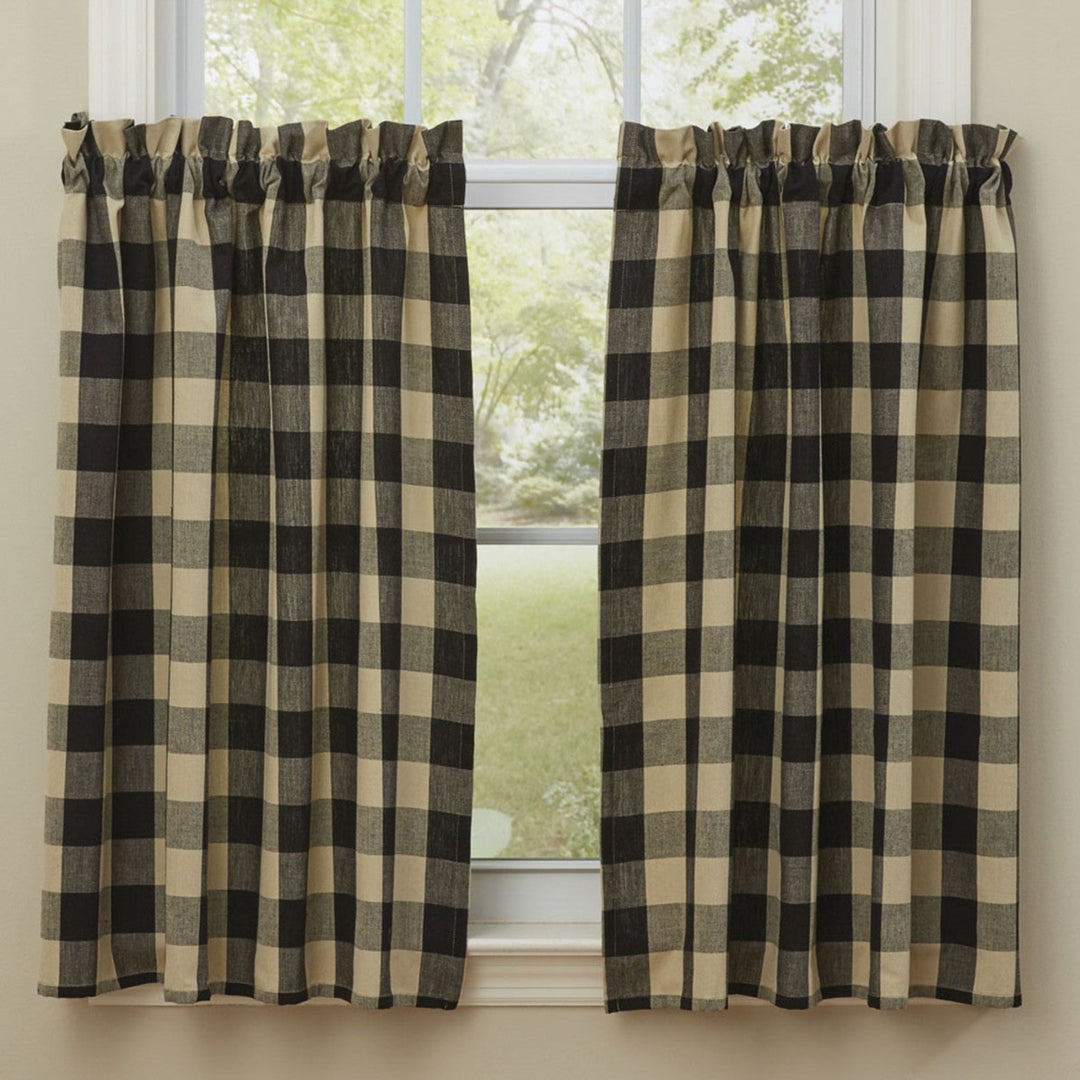 Wicklow Check Black & Tan Tiers