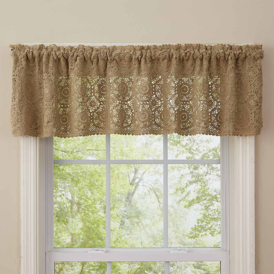 Oatmeal Lace Valance