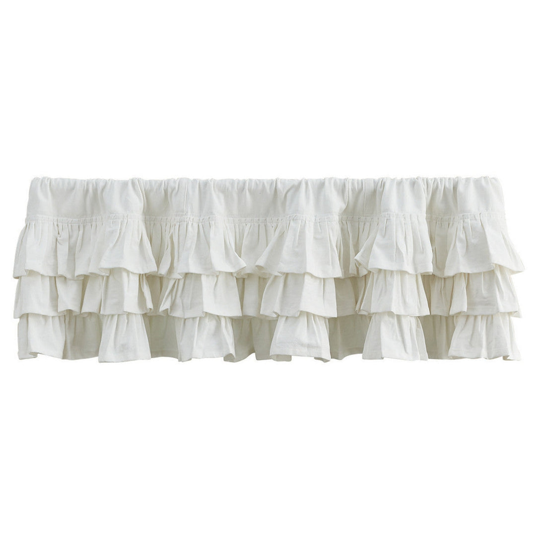 Off White Ruffled Valance