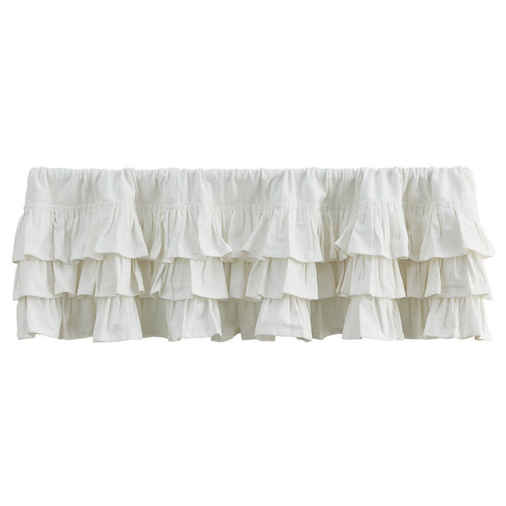 Off White Ruffled Valance
