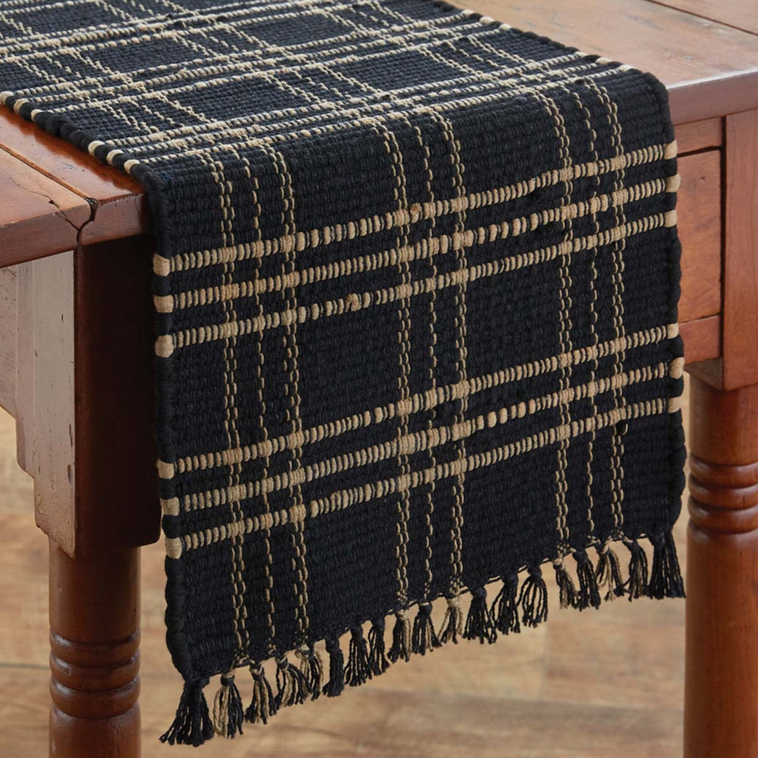 Sturbridge Black Chindi Table Runner