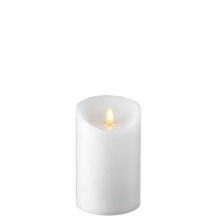 White Push Flame Candle