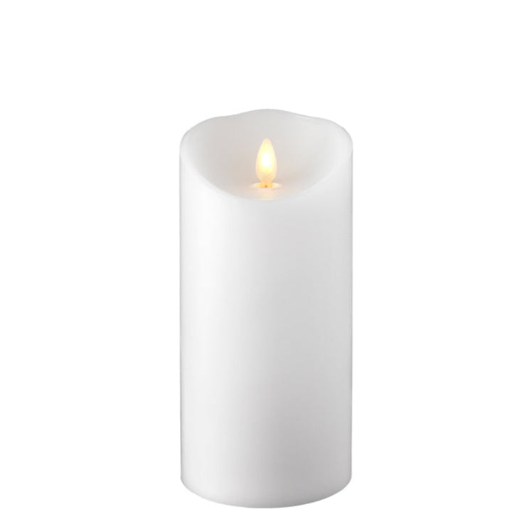 White Push Flame Candle