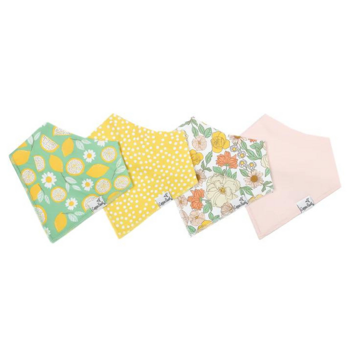 Lemon Bandana Bib Set