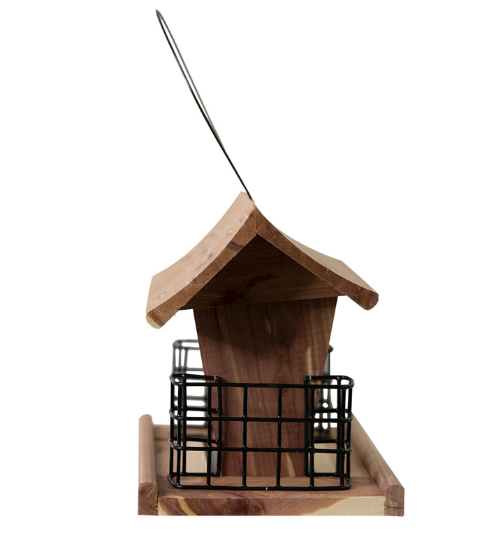 Cedar Hopper Double Suet Bird Feeder