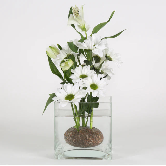 Frog Stone Flower Holder