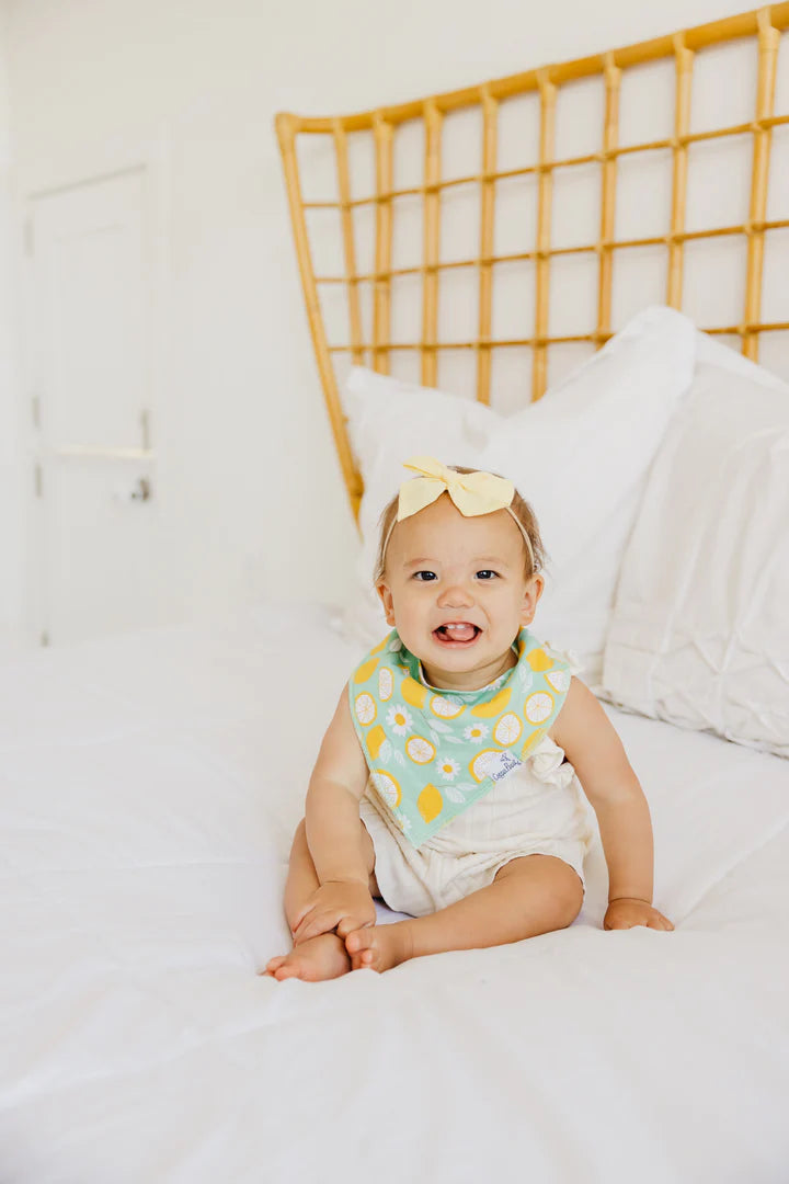 Lemon Bandana Bib Set