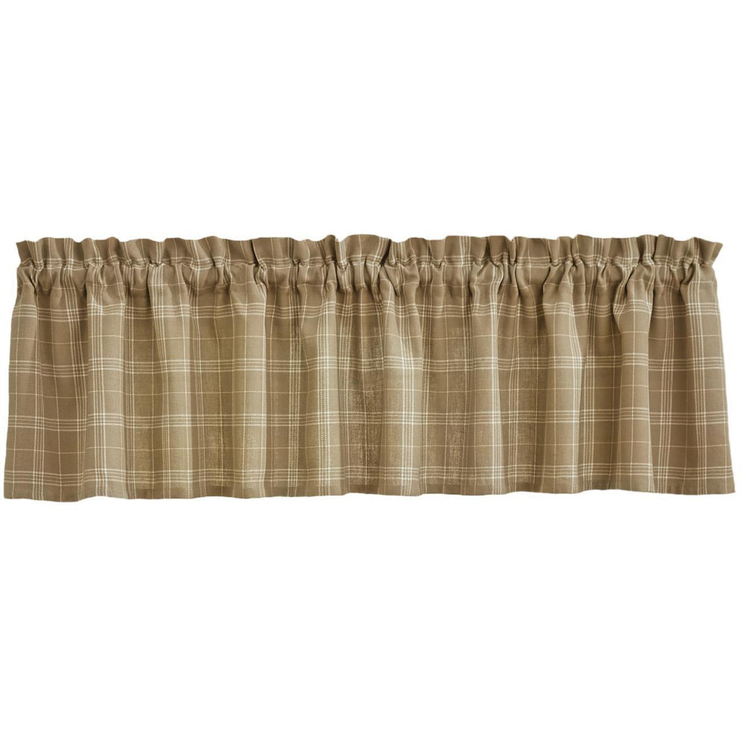 Fieldstone Plaid Cream Valance
