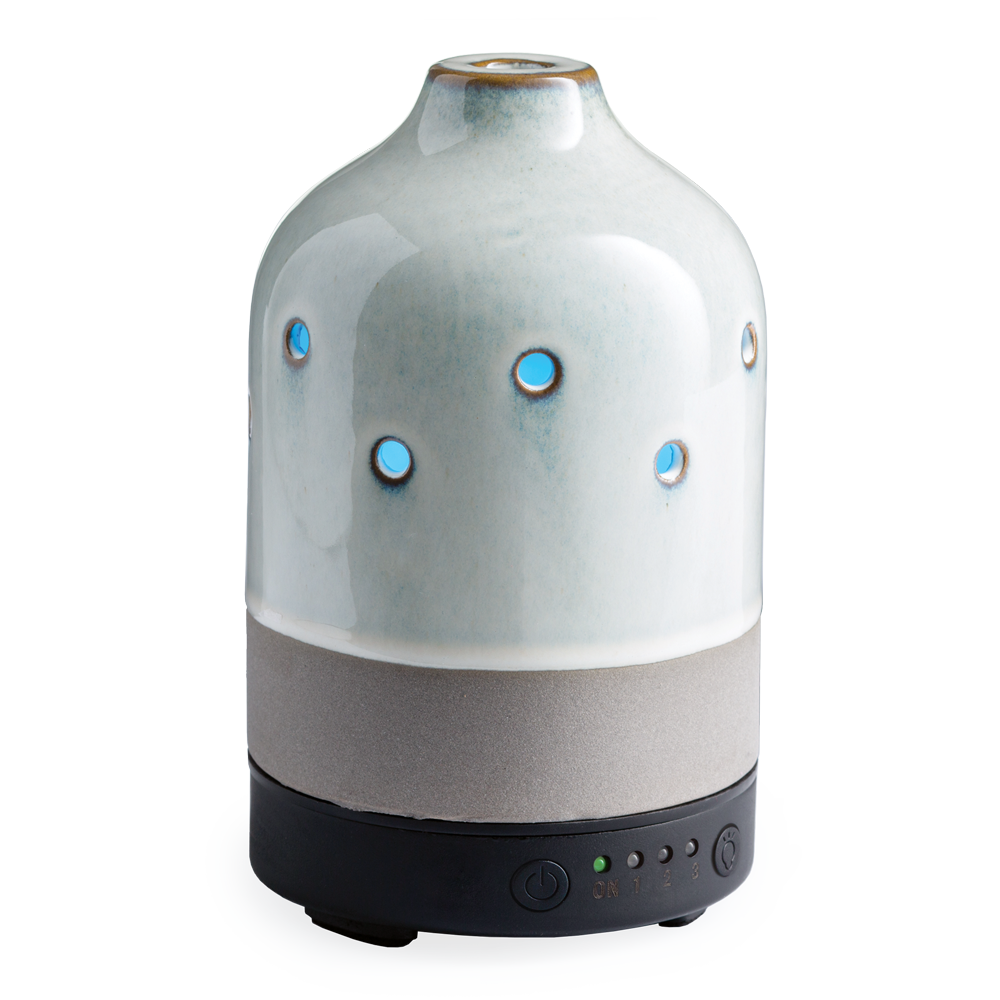 Glazed Concrete Lighted Oil Diffuser