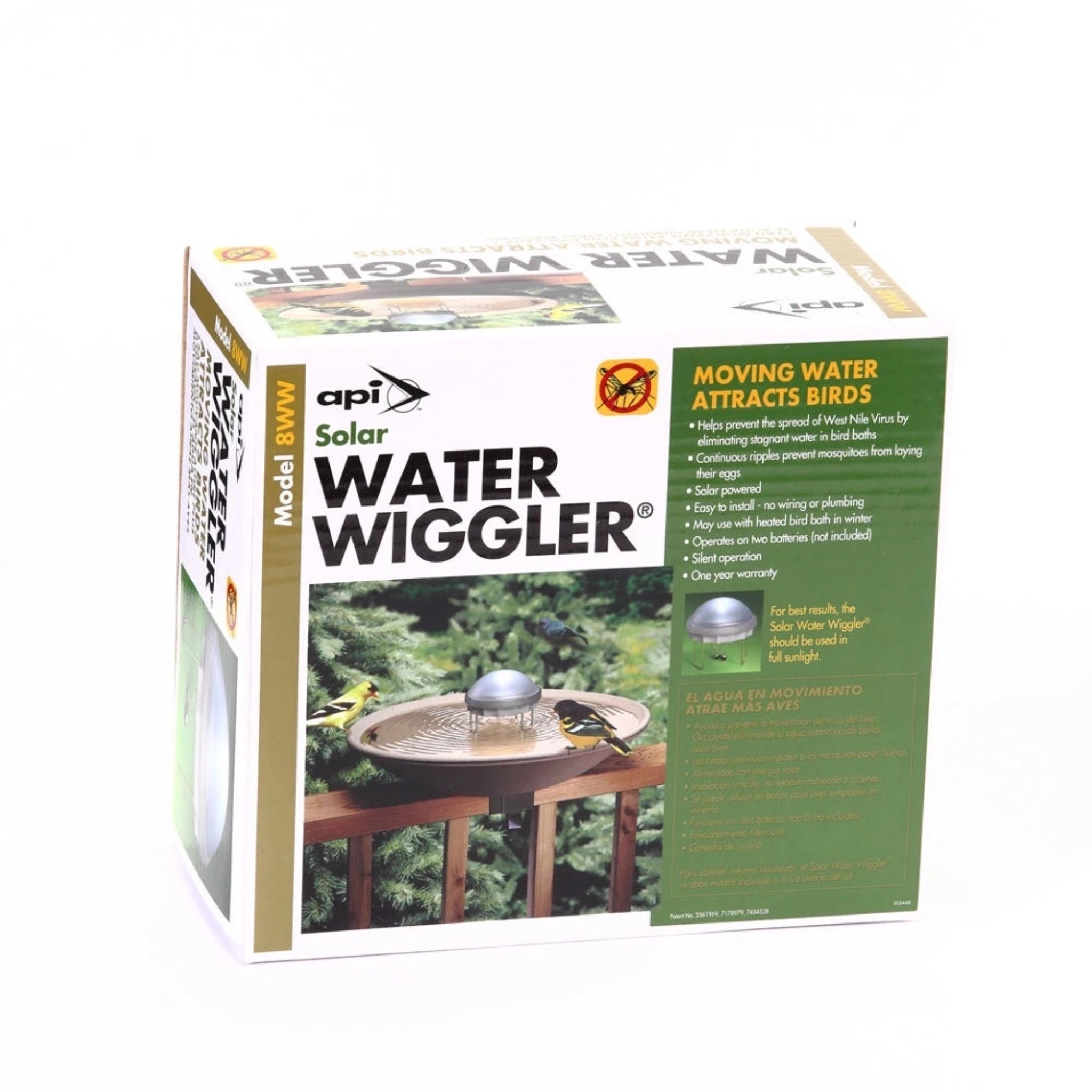 Solar Bird Bath Water Wiggler Sheiyah Market