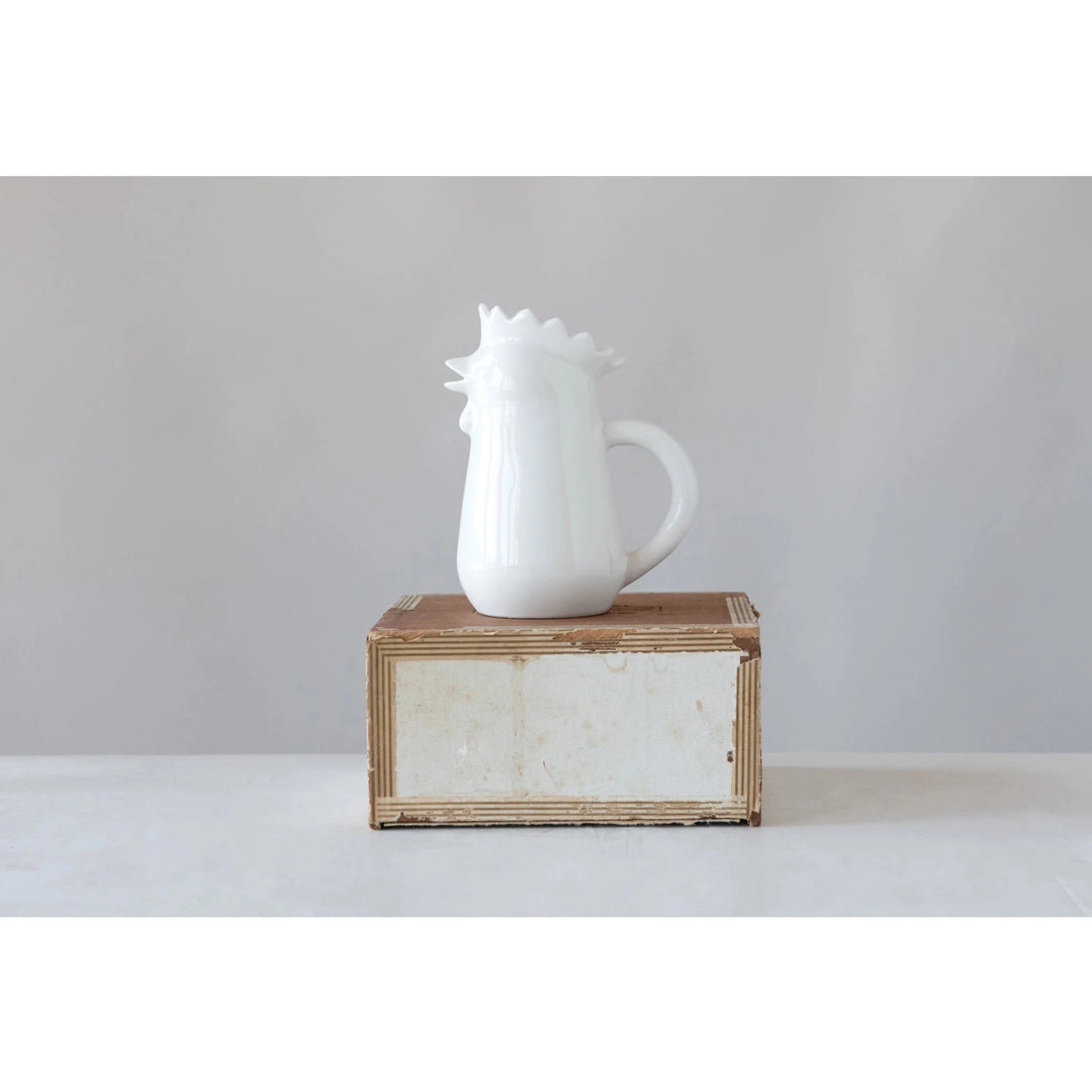 Stoneware Chicken Creamer