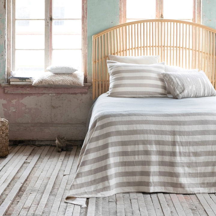 Striped Double Cloth Bed Set