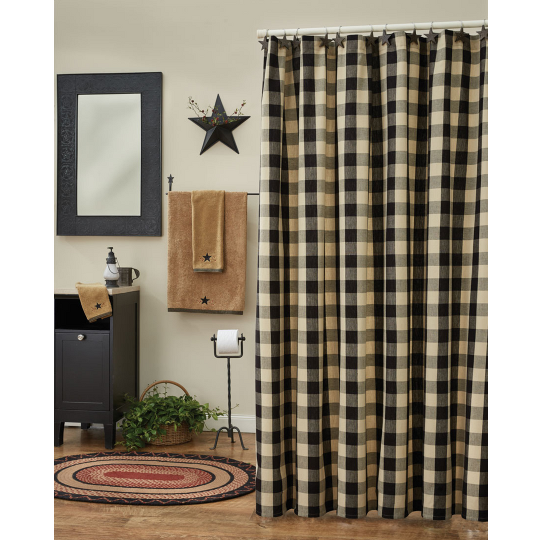 Wicklow Black Shower Curtain