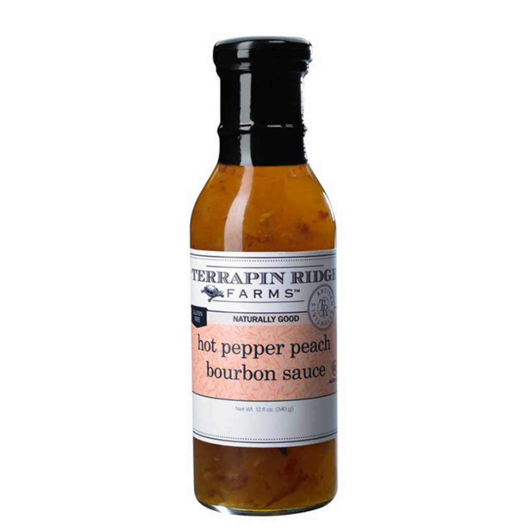 Hot Pepper Peach Bourbon Sauce