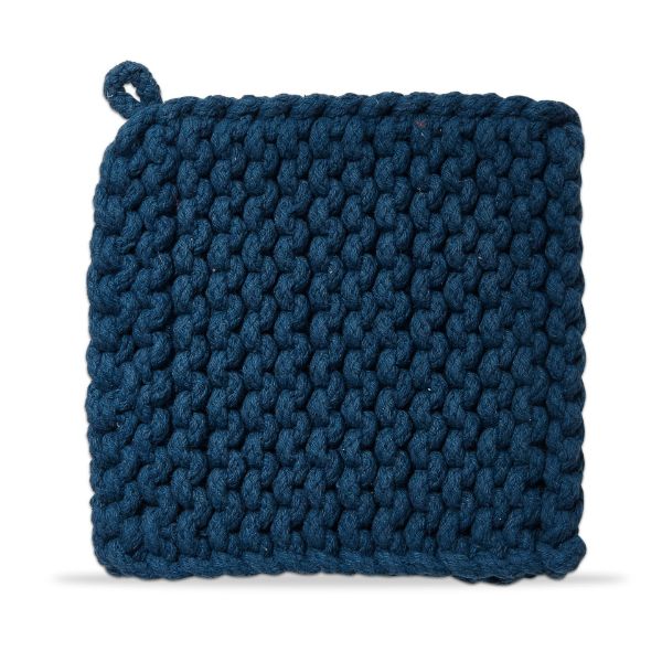 Blue Crochet Trivet
