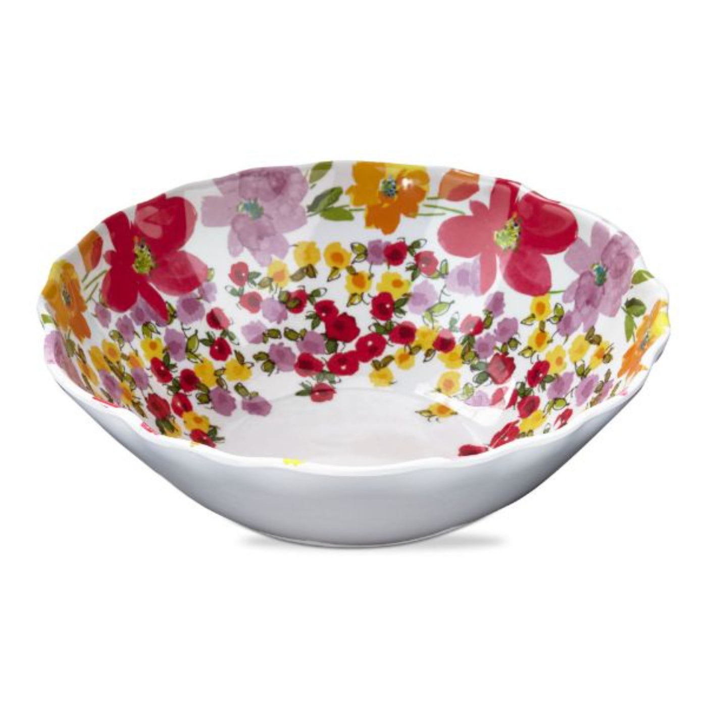 Floral Melamine Serving Bowl