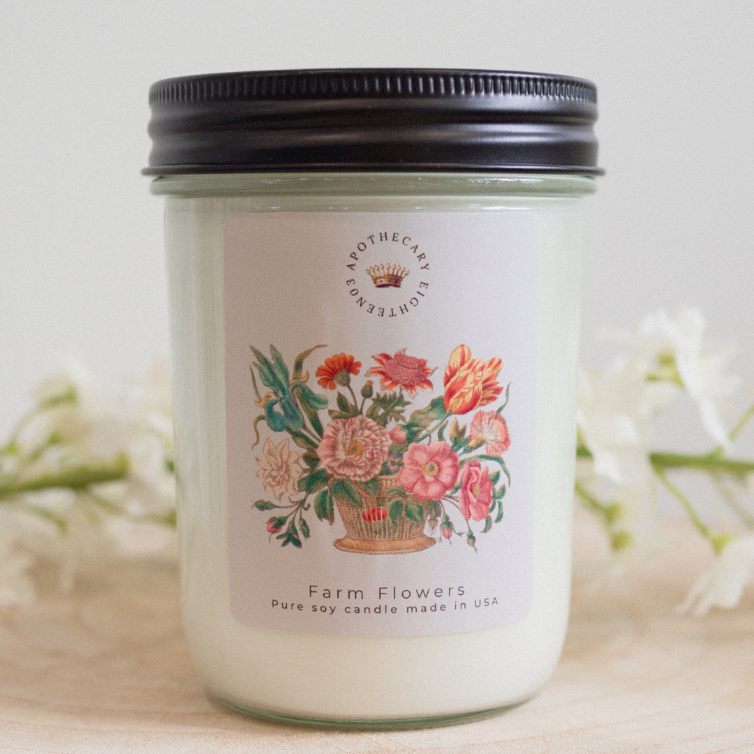 Limited Edition Farm Flowers Soy Candle