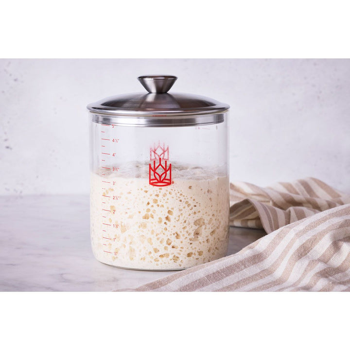 King Arthur Baking Co Baking Glass Sourdough Crock