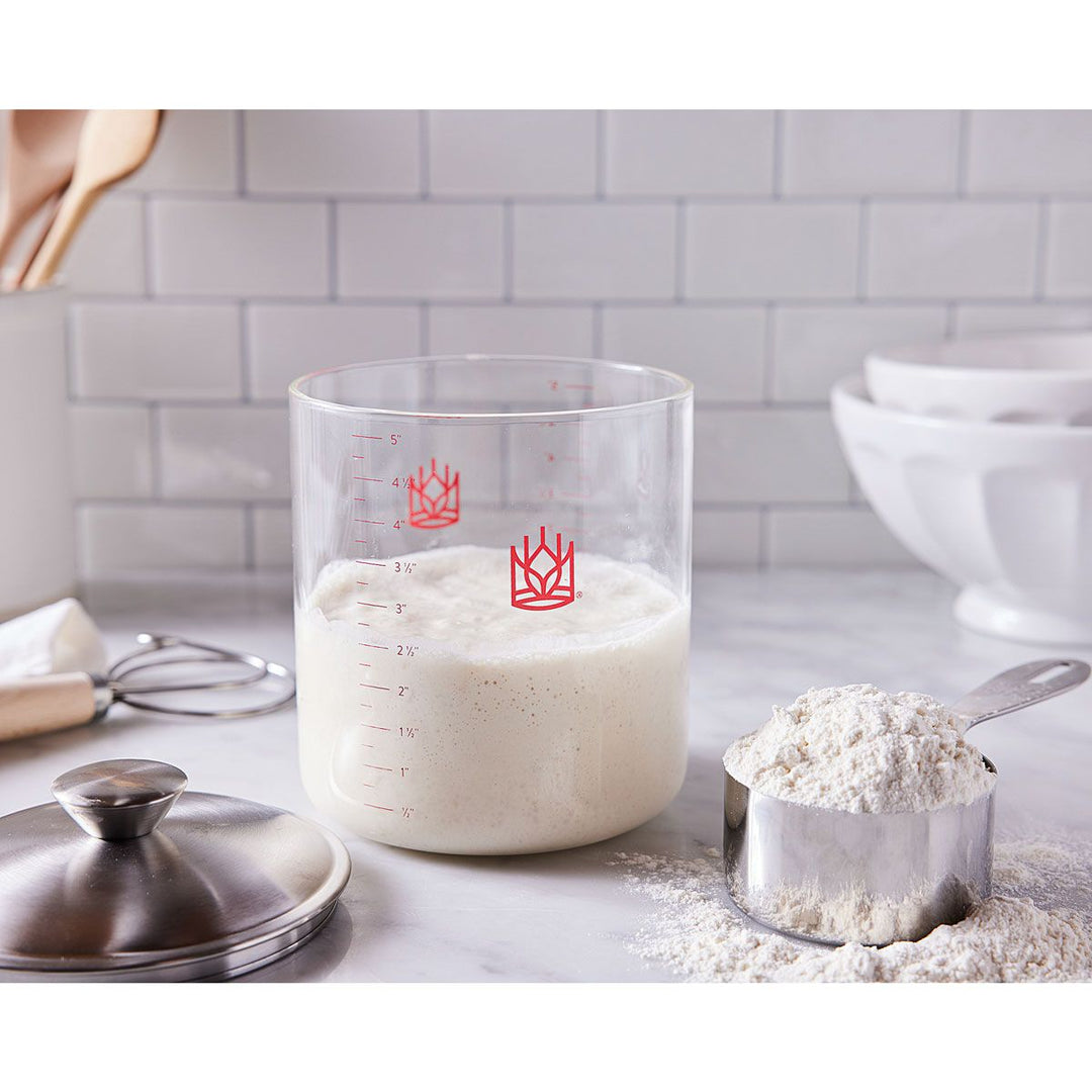 King Arthur Baking Co Baking Glass Sourdough Crock