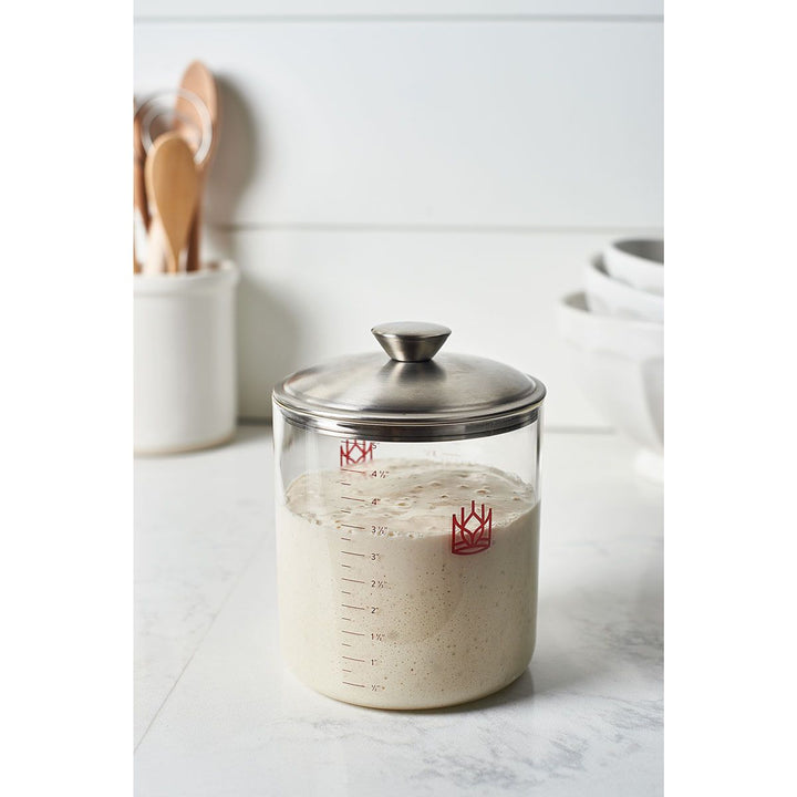 King Arthur Baking Co Baking Glass Sourdough Crock