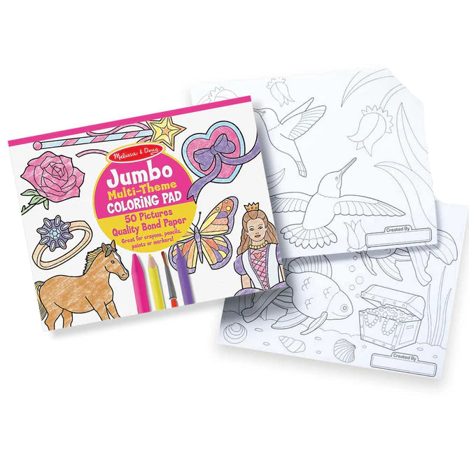 Jumbo Coloring Pad Pink