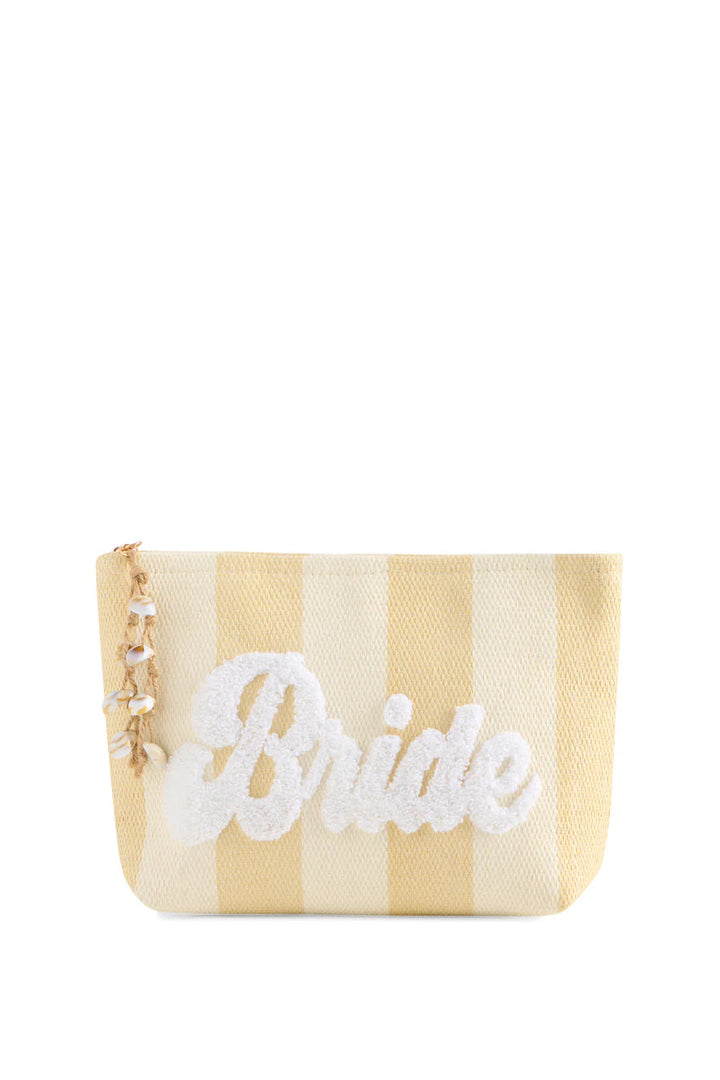 Stripe Bride Zip Pouch