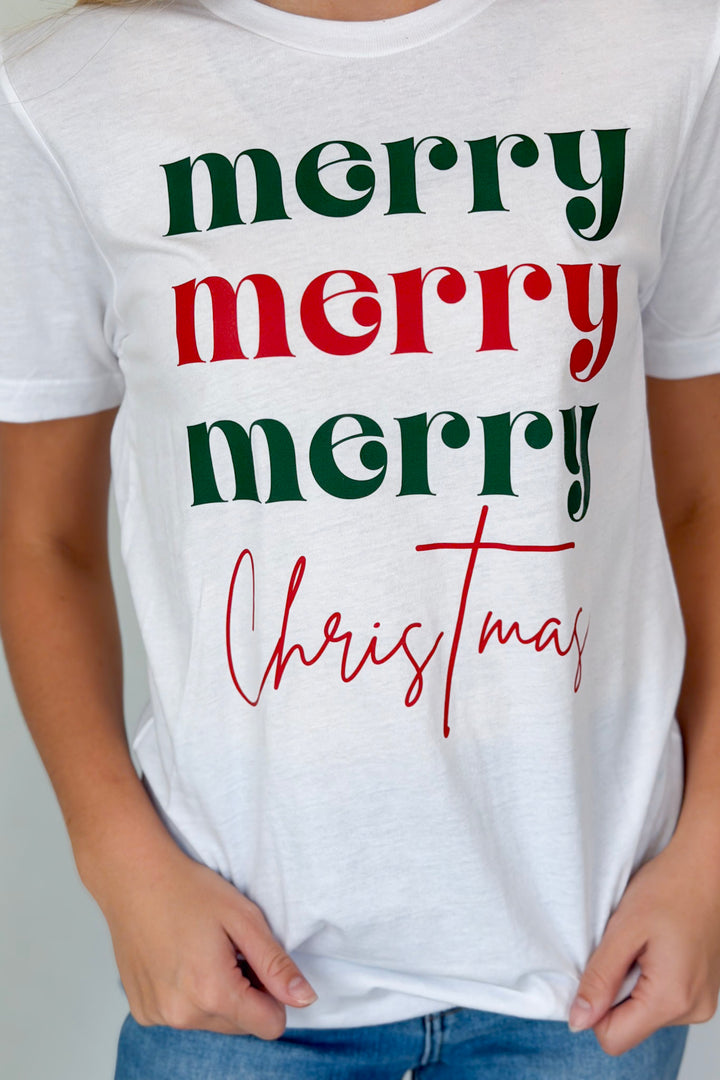 Merry Merry Merry Christmas Tee