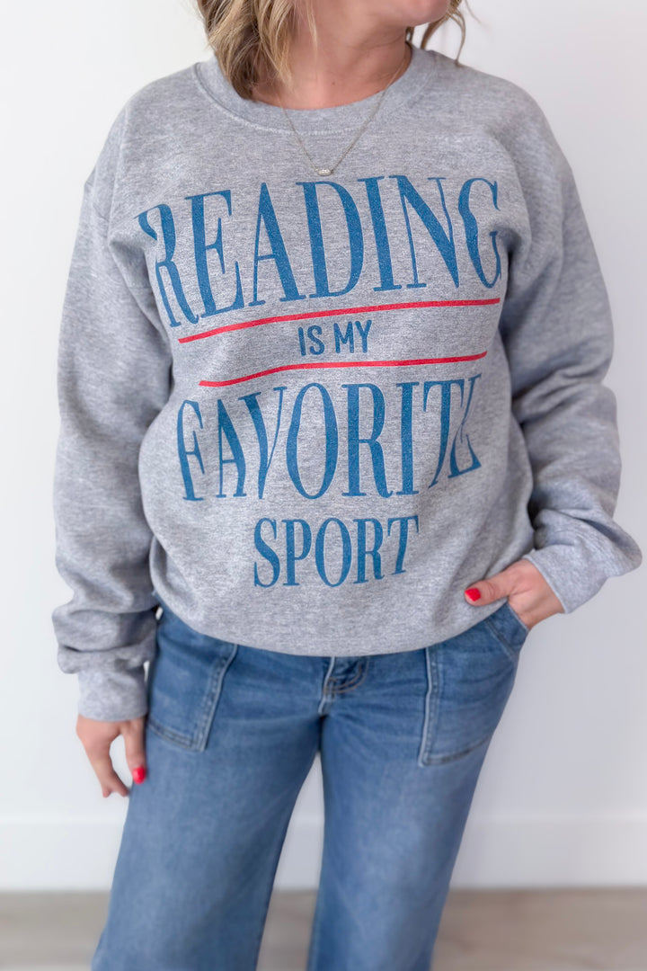 Reading Is My Favorite Sport Sweatshirt