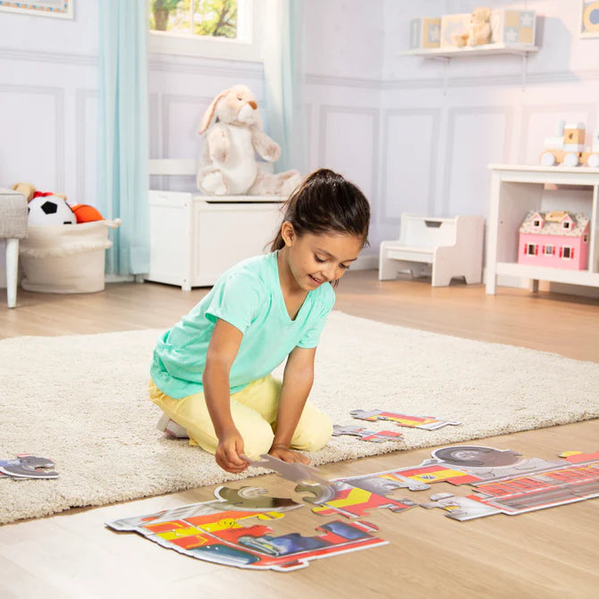 Giant Fire Truck Floor Puzzle