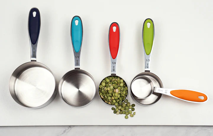 Colored Handle Measuring Cup Set