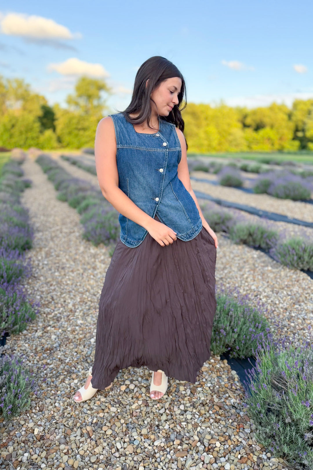 Free People Maris Denim Vest