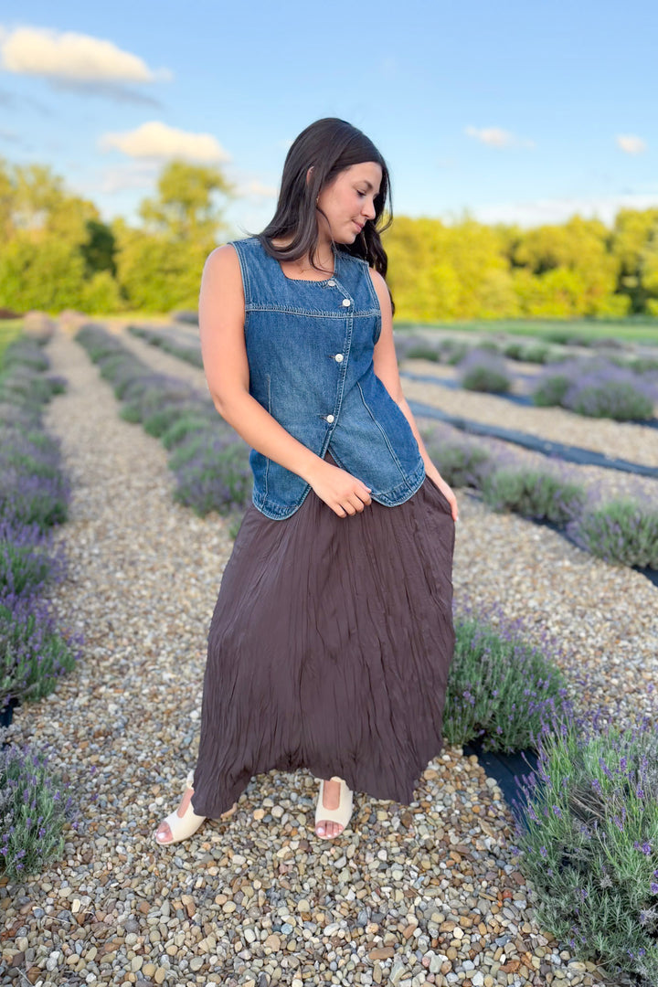 Free People Maris Denim Vest