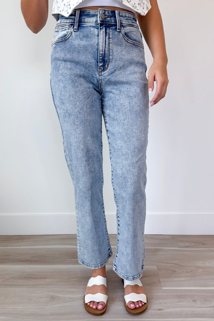 Judy Blue Rose Garden Denim Curvy