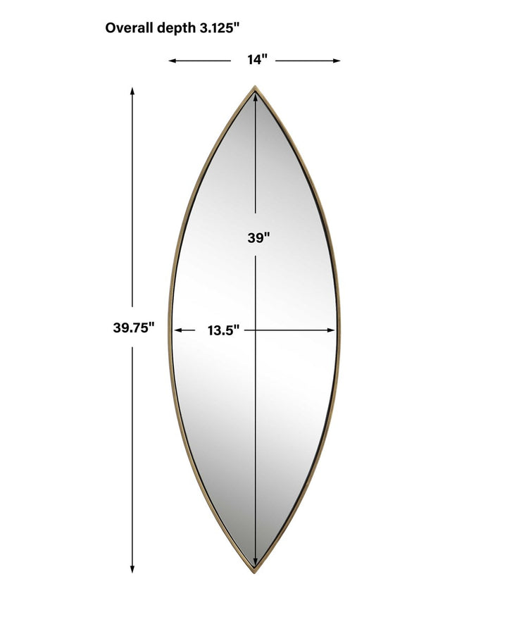 Gold Ellipse Mirror - Local Pickup