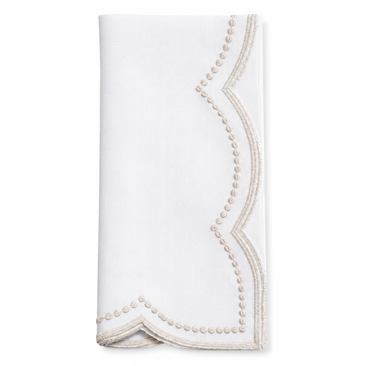Scalloped/Polka Dot Napkin