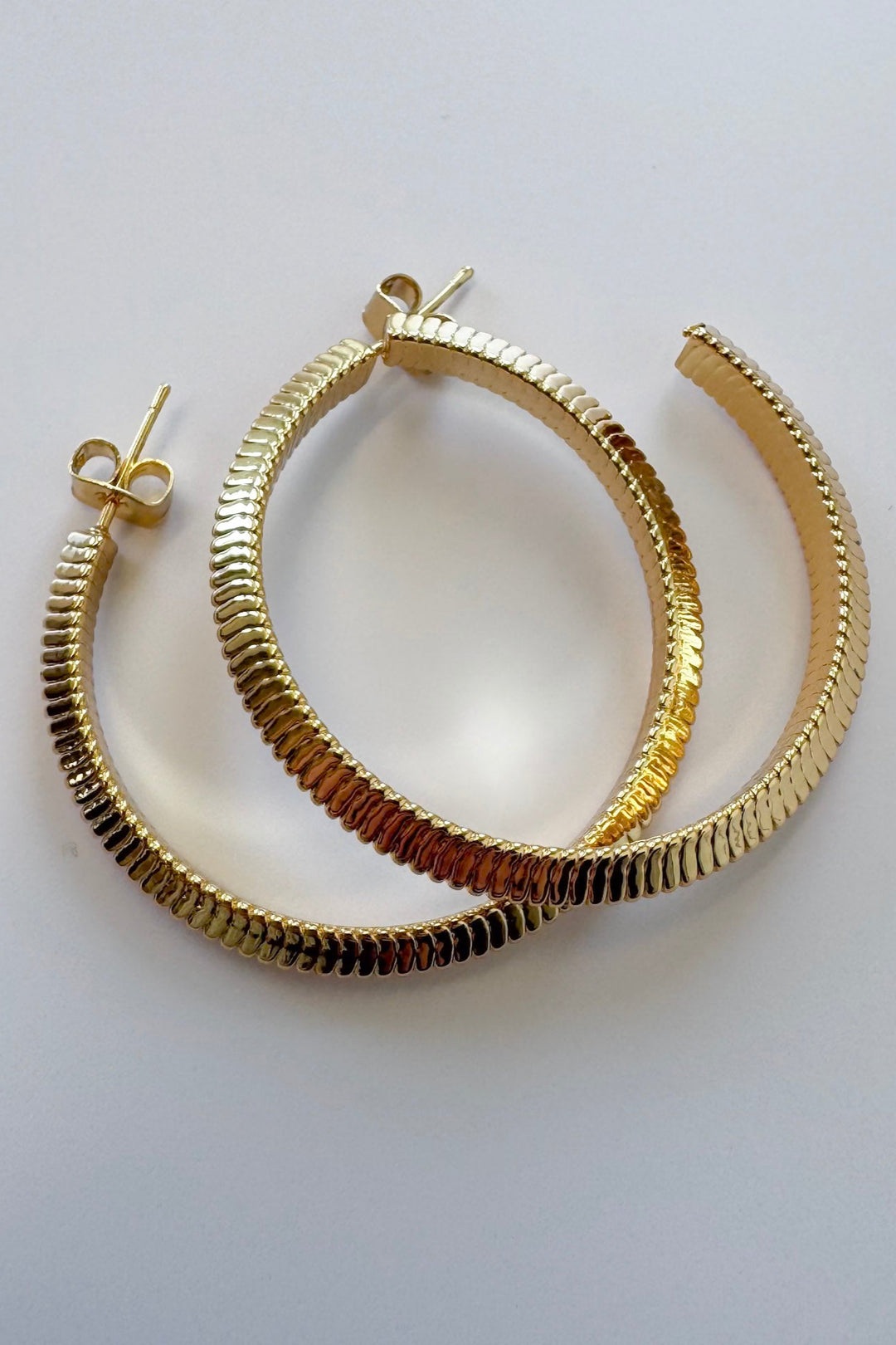 Snake Hoop Earrings
