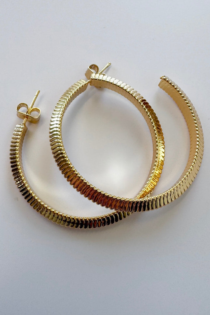 Snake Hoop Earrings