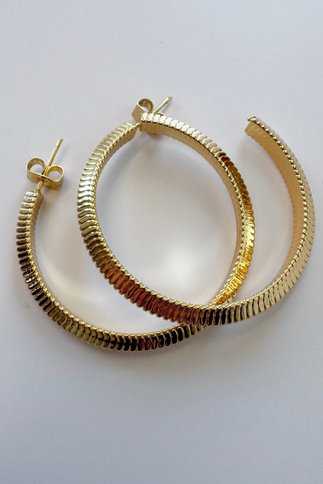 Snake Hoop Earrings