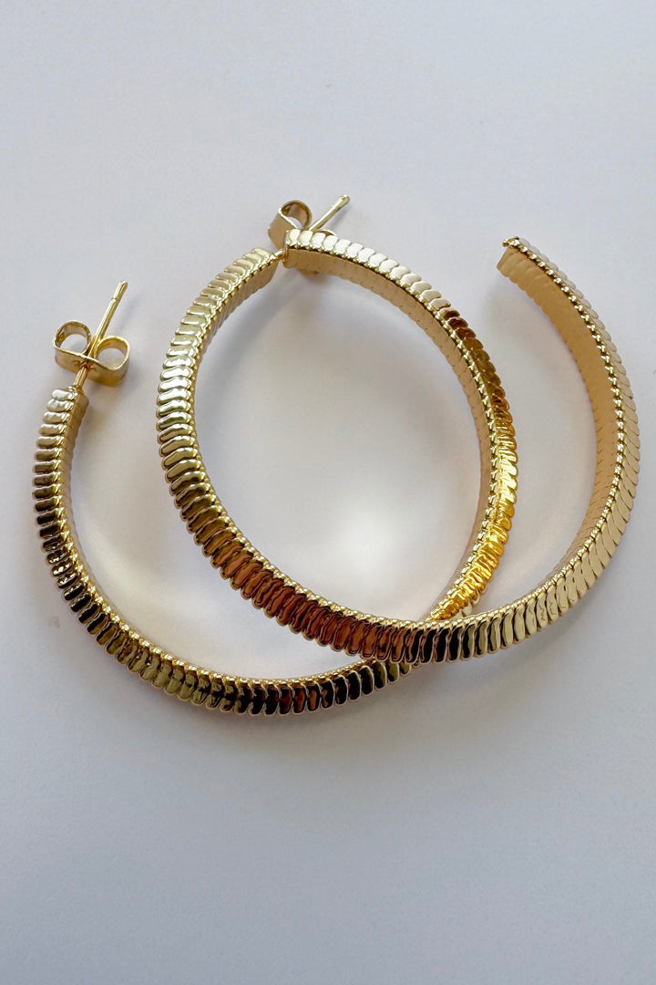 Snake Hoop Earrings