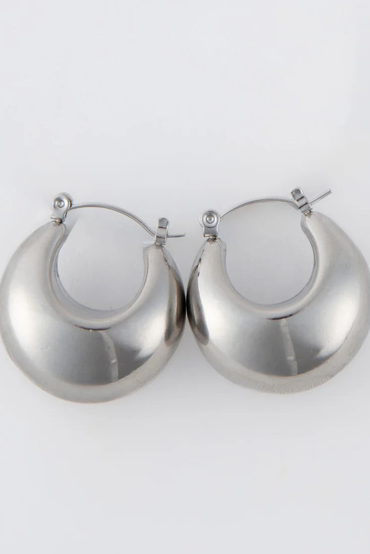 Narelle Waterproof Bowl Hoop Earrings