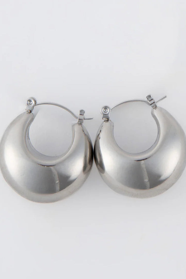 Narelle Waterproof Bowl Hoop Earrings