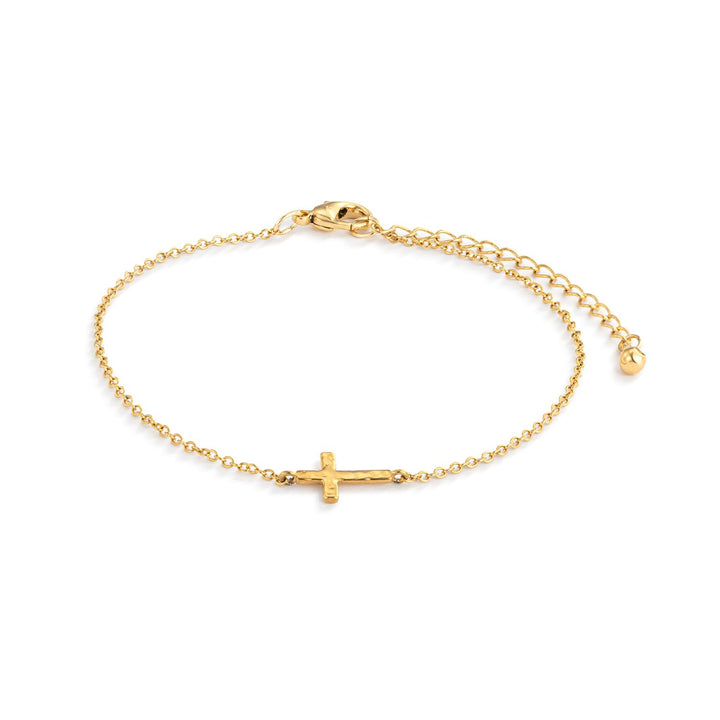 Gold Cross Bracelet