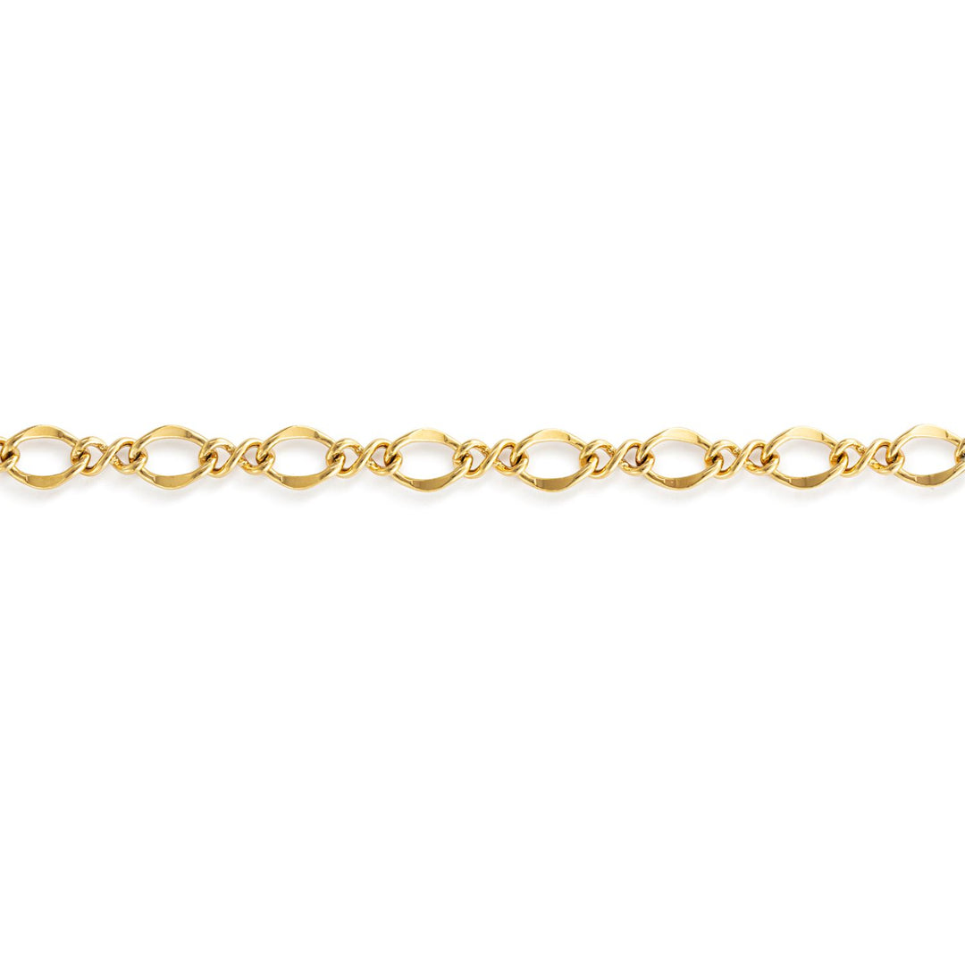Gold Twisted Chain Bracelet