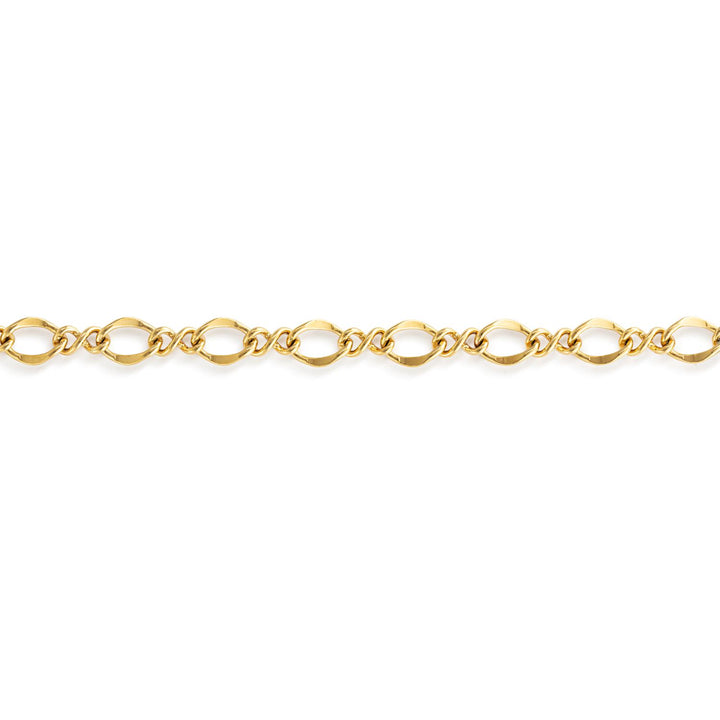 Gold Twisted Chain Bracelet